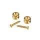 Planet Waves Solid Brass Strap Button - Black