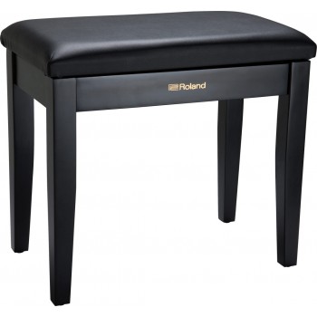Roland Banc de Piano Noir Satiné avec Compartiment