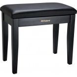 Roland Banc de Piano Noir Satiné avec Compartiment